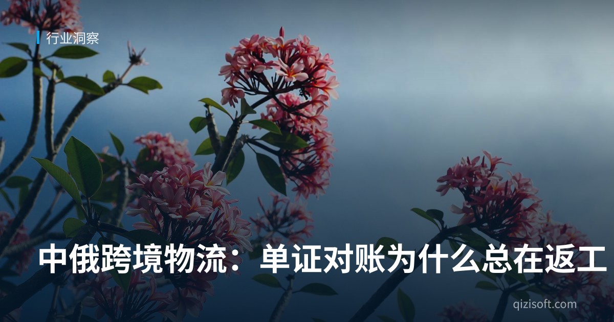 中俄跨境物流：单证对账为什么总在返工